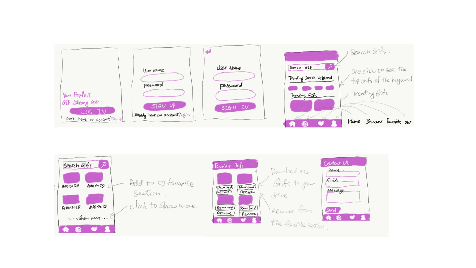 Wireframes